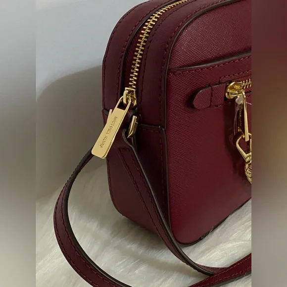 Michael Kors Jet Set Burgundy Crossbody Bag